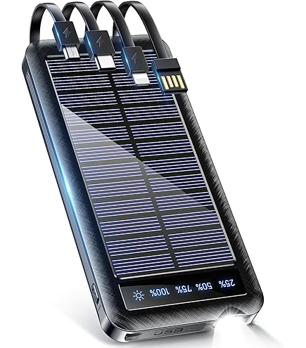 Amazon | ソーラーモバイルバッテリー 【2025新登場・急速充電